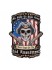 2nd Amendment Twin Guns Skull Patch, Patriotic Patches