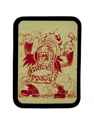 Grease Monkey Indian Larry Genuine Leather Patch